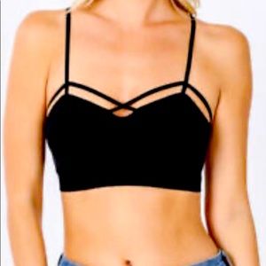 Zenana Outfitters Strappy Criss Cross Bralette